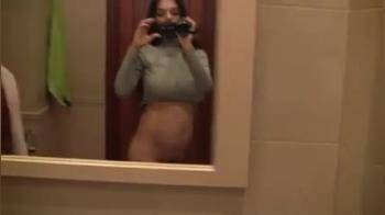 video of Just for you hunny strip and play in bathroom
