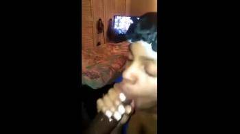 video of Black girl blowing bbc 