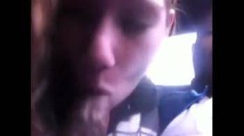 video of White teen sucks my bbc in car