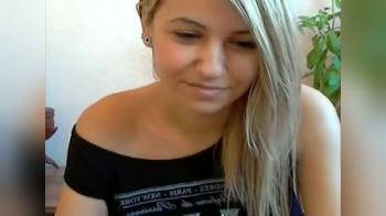 video of cute natural blonde on her webcam