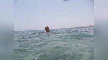 video of Naked in the sea in Crete 