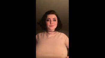 video of Big Pierced Nipple Flash