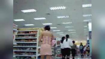 video of supermarket upskirt