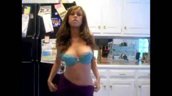 video of Stripping in the kitchen b4 parents are home 