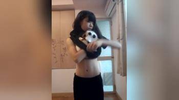 video of skinny asian girl strips down naked