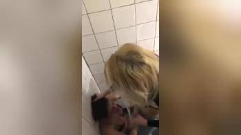 video of Drunk girls make out in bars bathroom