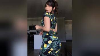 video of Gorgeous girl dancing in her perfect outfit