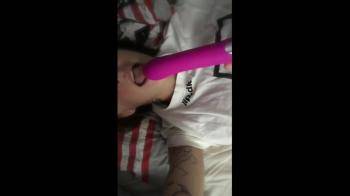 video of Sucking on her vib and using it later