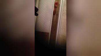 video of coming out of the shower