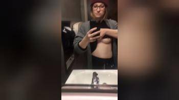 video of tits flash in public toilet