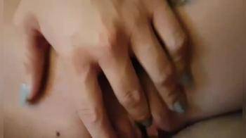 video of Rubs her clit while she is on top of my dick