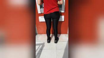video of Secretly filming girl at the ATM