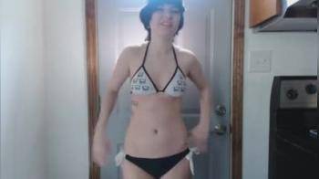 video of gf video goth strips naked bikini