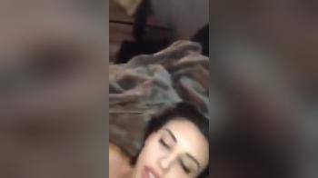video of Arab girl has fun with two guys