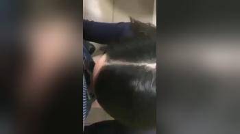 video of Sucking off cock in college toilet for that higher grade again