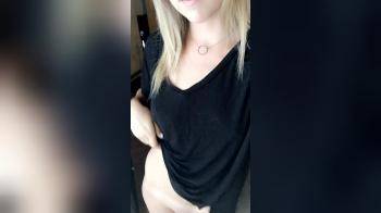 video of Blonde with cute smile showing her nice tits