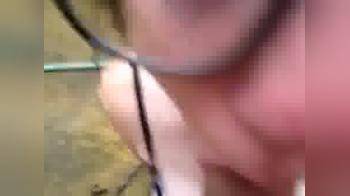 video of My slutty GF in the backyard sucking cock