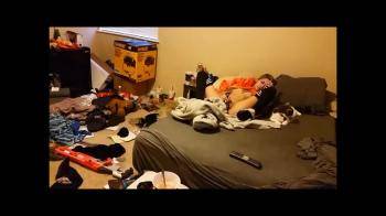 video of dirty room bate on bed