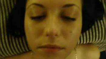 video of Cum all over her face