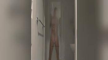 video of Girl dancing in the shower