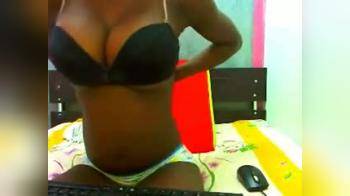 video of Big Tits Black Babe Teasing on Cam