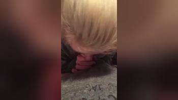 video of Young blonde sucking his dick