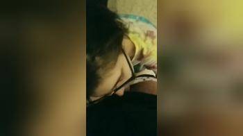 video of Blowjob from girl with glasses
