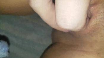 video of Super close up rubbing of her clit