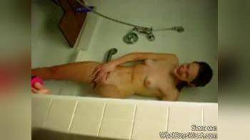 video of Girl in shower
