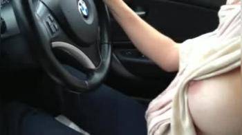 video of Tits out driving 2