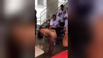 video of Naked and Fingered in Public