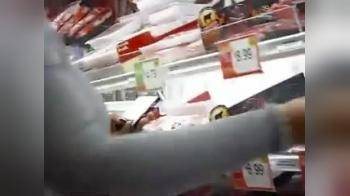 video of Big tits in supermarket