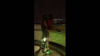 video of Holiday night sex outside 