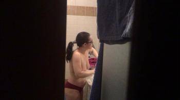 video of Spying on my wife in the bathroom