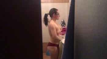 video of Still spying on my wife in bathroom