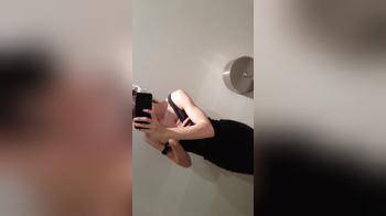 video of See whats up my dress selfie in bathroom