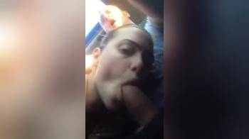 video of Driving POV Mouthcum and Swallow