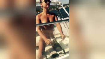 video of Driving the boat naked