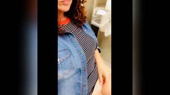 video of Selfie bating sitting in chair bottomless