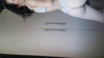 video of Teasing in her white lingerie 