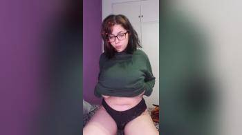video of nerdy tease and reveal