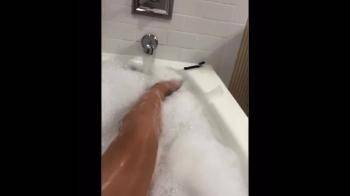 video of Modeling in Bath in front of her phone