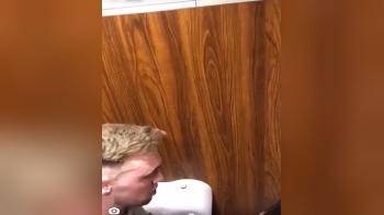 video of horny couple caught fucking in the clubs bathroom