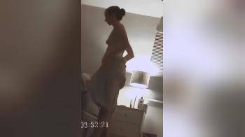 video of After Shower hidden camera in bedroom