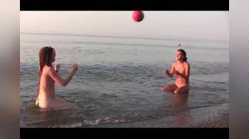 video of Alternative hippie girls at the beach