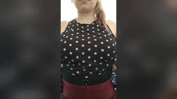 video of Flashing her tits over and over