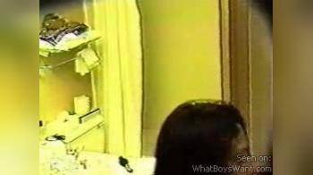video of Girl in bathroom