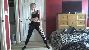 video of Emo Teen Dancing in her Dorm room