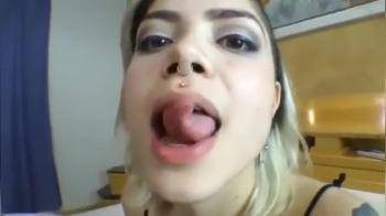 video of Split Lesbian Tongue