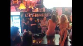 video of naked girl in the bar
